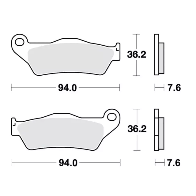 Plaquettes Sinter Rsi TRW Lucas 787.05.20 pour Yamaha 150 Maxster Xq 2001-2002