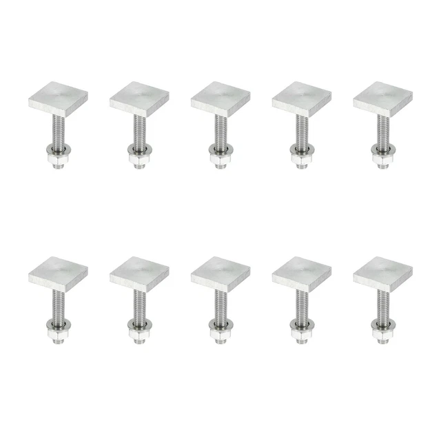 10pcs Voiture T En forme Boulon pour Toit Rack Toit T En forme Piste Boulons