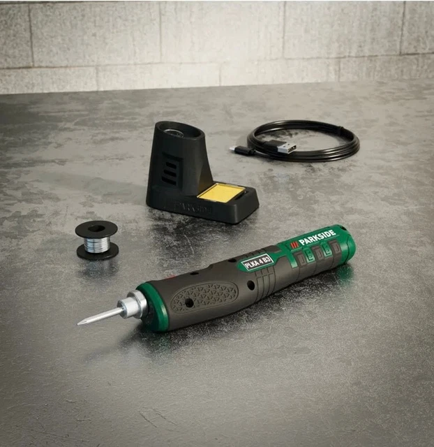 PARKSIDE - SALDATORE ricaricabile a batteria 4 V PLKA 4 B3 NUOVO !! EUR
