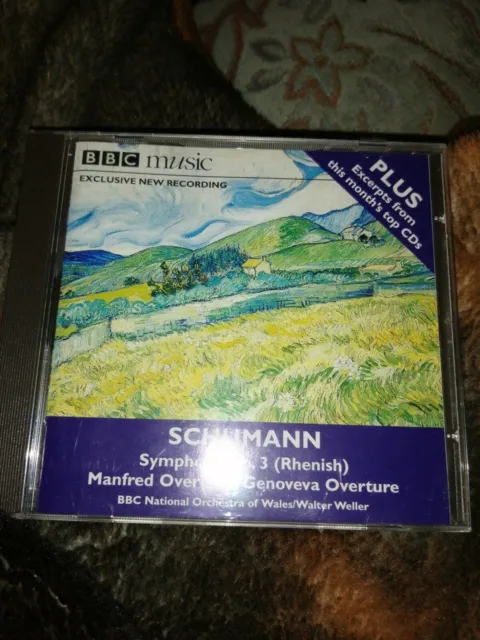 Schuman Symphony No 3 (Rhenish) Manfred Overture Genoveva BBC MUSIC CD