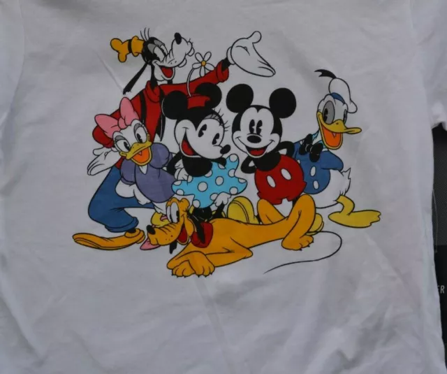 T-Shirt Souris Disney Mickey Pour Fille (Taille Américaine Petite) Neuf 2