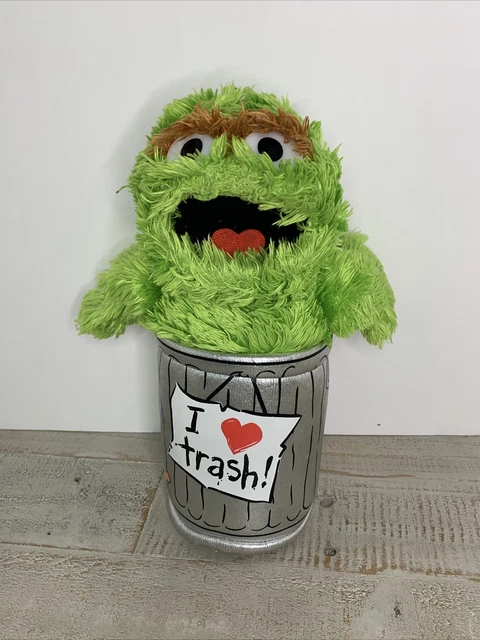 SESAME STREET LIVE Plush 10 OSCAR THE GROUCH Stuffed Animal I Love sesame-street-live-plush-10-oscar-the-grouch-stuffed-animal-i-love