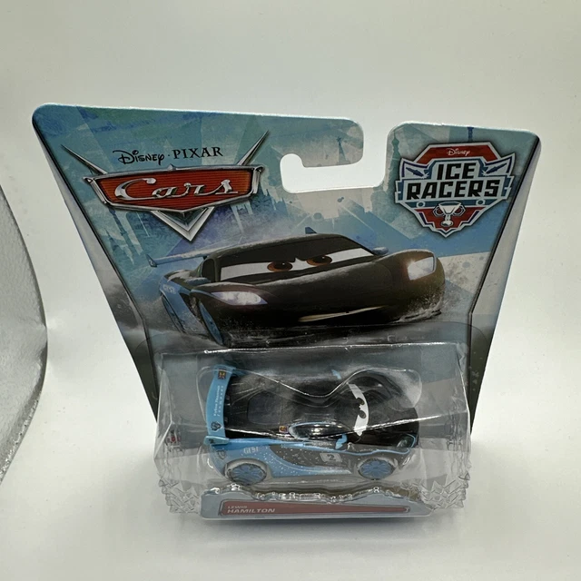 DISNEY PIXAR CARS Lewis Hamilton Ice Racer pressofuso 1:55 posta ...