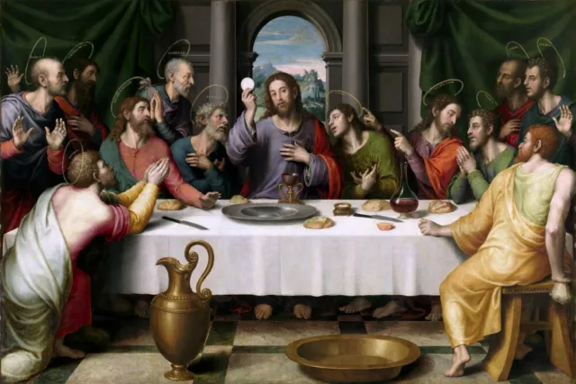The Last Supper Jesus Christ Oil painting Wall art Giclee Print on Canvas P1945