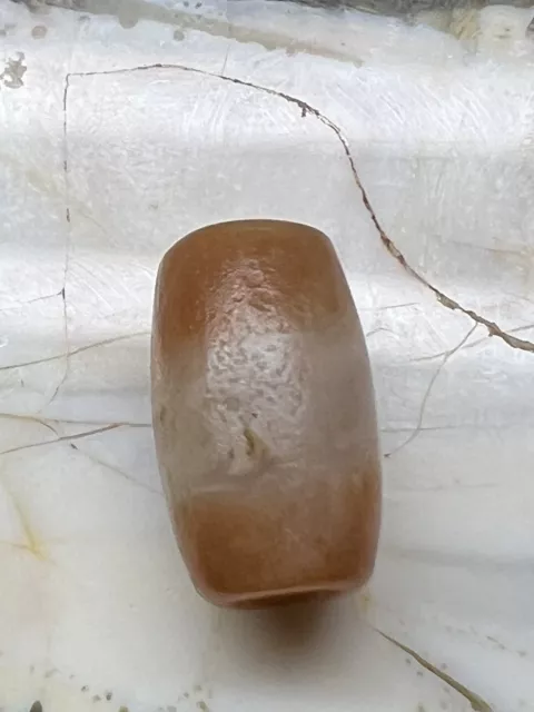 Ancient Natural DZI Bead. 10.6 x 6.4 mm a perfect artifact collectible 3