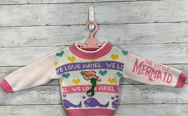 90’s Vintage The little Mermaid Ariel Sweater 2T