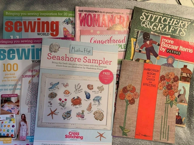 Large Bundle / Collection of Sewing and Craft Magazines and Patterns
