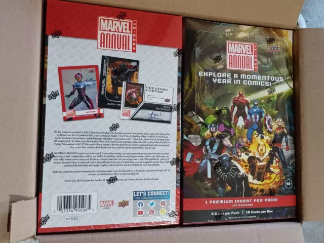 2020-2021 Upper Deck Marvel Annual Hobby Box Sealed