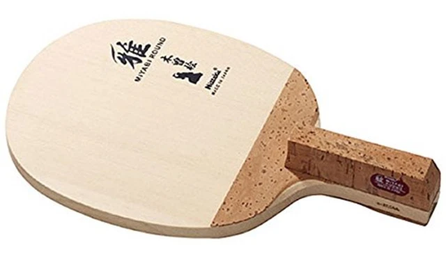 Cypress Alpha Racket NITTAKU TABLE TENNIS Racket MIYABI ROUND NE-6692 Pen Cypress Wood. F/S ...