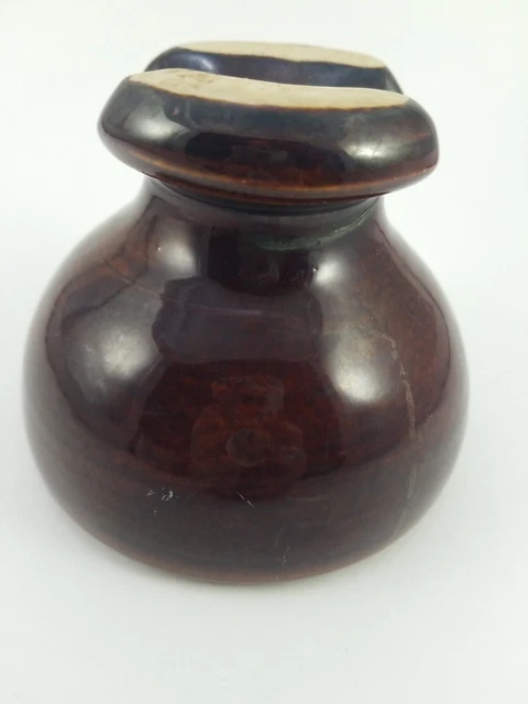 Pinko #63 High Voltage Saddle Brown Porcelain Insulator 5