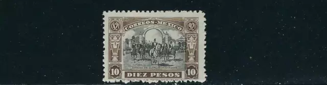 MEXICO 1921 ENTRY to MEXICO CITY by ITURBIDE GUERRERO (Sc 633 10p) F MNH fresh