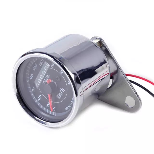 60mm Tachometer + Dual Odometer Speedometer Gauge Meter Motorcycle fit for Honda 3