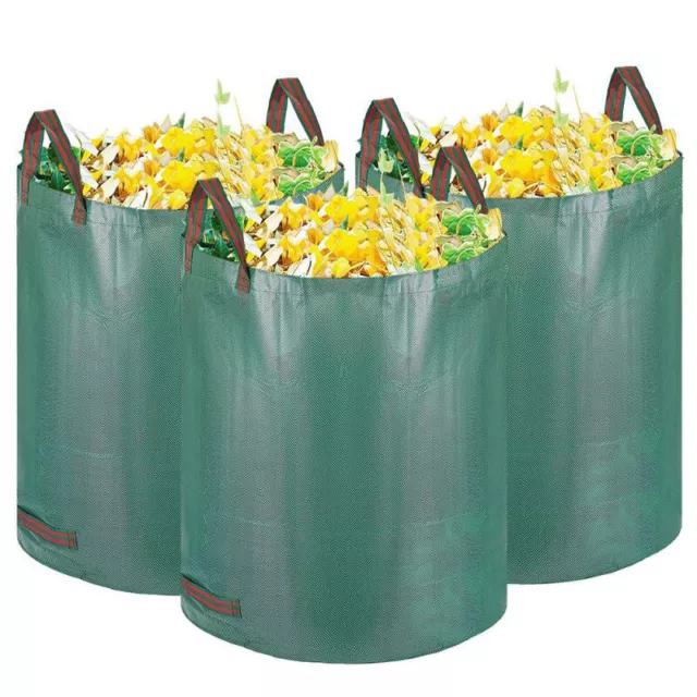 4x Laubsack Garten faltbar Gartensack Grünschnitt Gartenabfallsäcke 272/300Liter