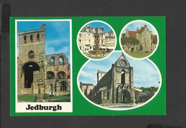 Colourmaster Multi view Postcard Jedburgh-Roxburghshire Scotland