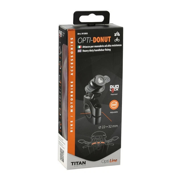 Support à Partir De Guidon Port Smartphone Témoin Lumineux Opti Donut Titan