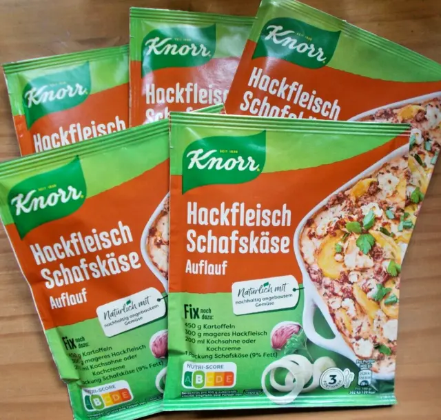 Knorr Fix Hackfleisch-Schafkäse-Auflauf (30,23 / KG) 5 X 43g