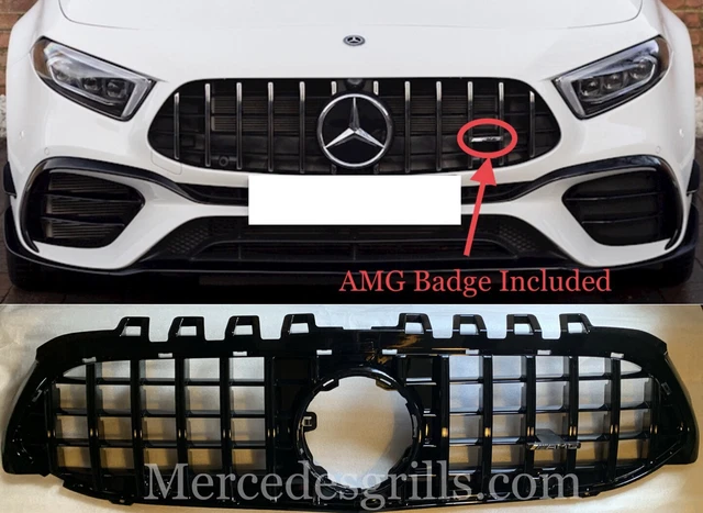 Grille Avant AMG Panamericana Pour Mercedes GLC X253 - Aspect 63 GT Noir Brillant - Neuf D'origine