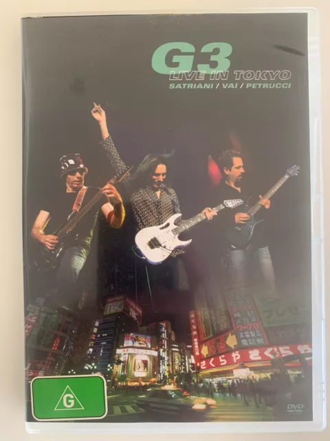 G3 Live in Tokyo DVD Joe Satriani Steve Vai John Petrucci PAL Region 0