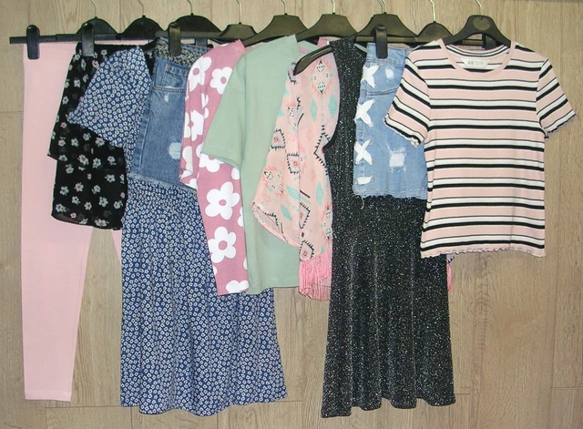 NEXT GEORGE NUOVO LOOK ecc. Pacchetto top abiti per ragazze età 10-11 146 cm