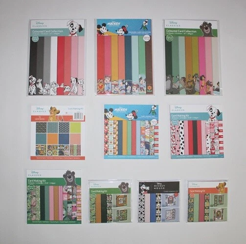 Disney Card Making Kits - Card Making Pad - Card Making Kit - Coloured Card
