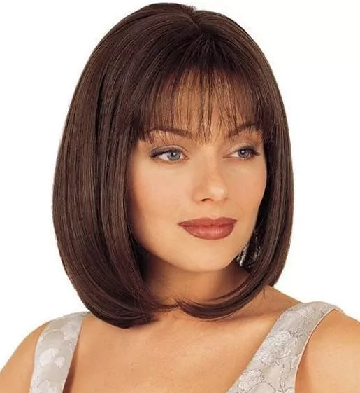 Louis Ferre Wig "TOPAZ" Bronzed Brown Best Remy Human Hair-MonoTop+MORE 5 STARS