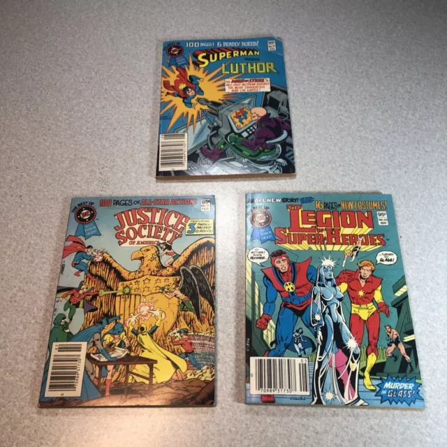 3 BEST OF DC BLUE RIBBON DIGEST #21 #24 #27, Superman, Justice Society, Legion