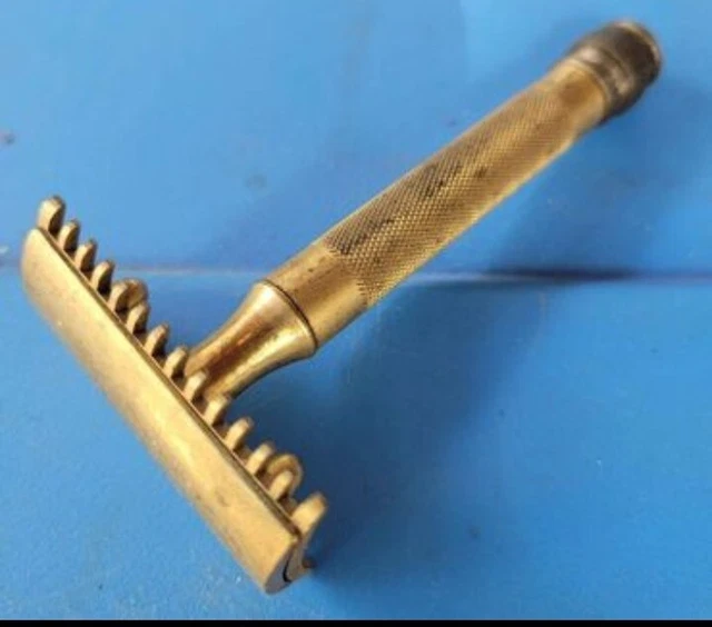 Vintage 1920s Gillette Old Type Open Comb DE Safety Razor