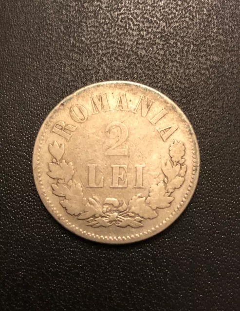 Romania 2 Lei 1872 Xf Ag ⚠️⚠️⚠️