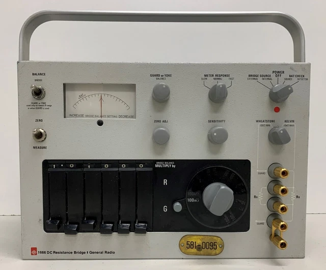 General Radio 1666 DC Resistance Bridge, Working General Radio 1666 DC Resistance Bridge, Working