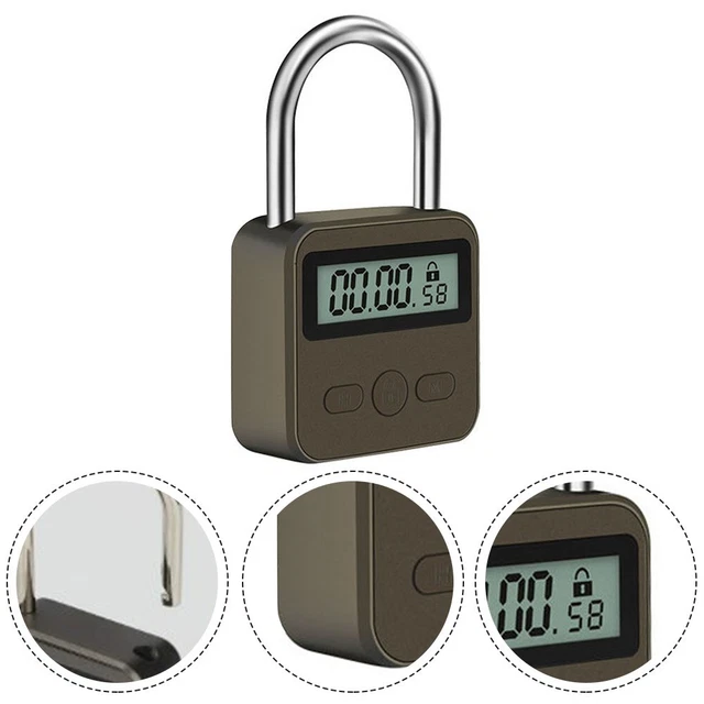 Verrouillage de minuterie électronique multifonction avec écran LCD cadenas re
