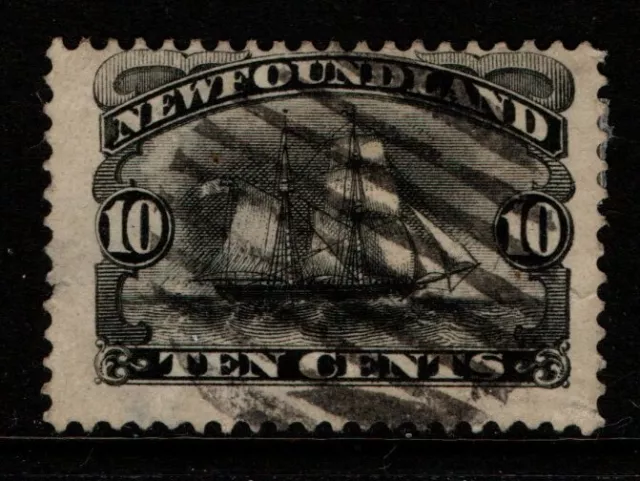 Canada Newfoundland 1887 1888 10c Ten cents Queen Victoria SG54 Sc 59 Used