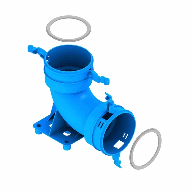 KERMI XWELL ARCO Condotto 90 Gradi Con Piede NW 75 EUR 20,56 PicClick FR