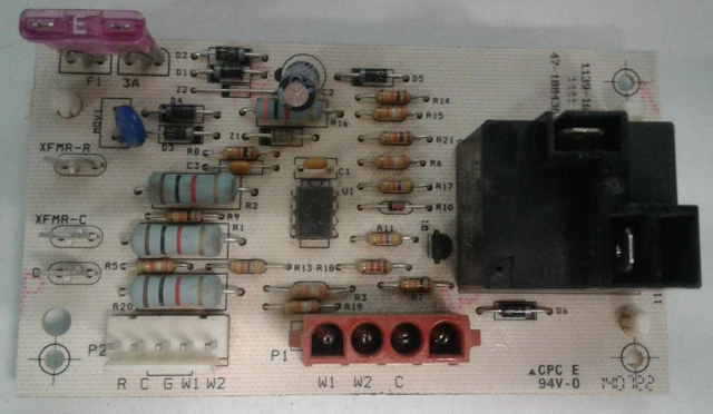 Honeywell Furnace Control Board 1139-160 47-100436-05 1139-83-160A (7284) D2 Cp