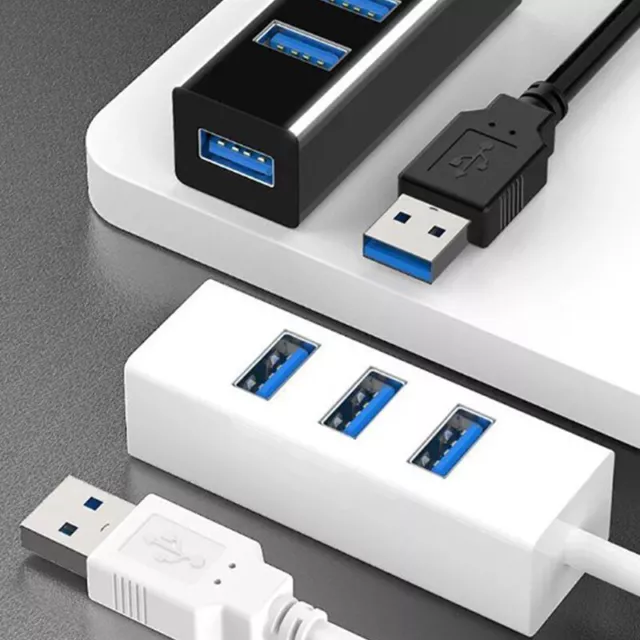 USB Hub Multi USB Splitter Hub Use Power Adapter 4 Port Multiple Expander