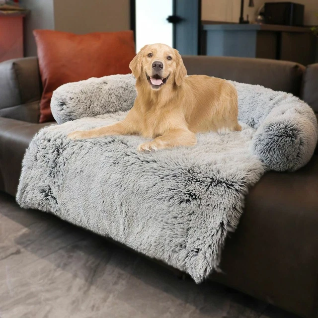 Portable Lightweights Calming Dog Beds Super Soft Furs Comfy Warm Sleeps Cat Bed 2