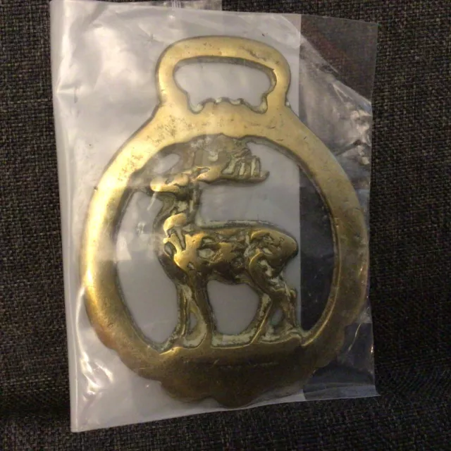 Vintage English Horse Carriage Brass Harness Brass of a Horse Collar 