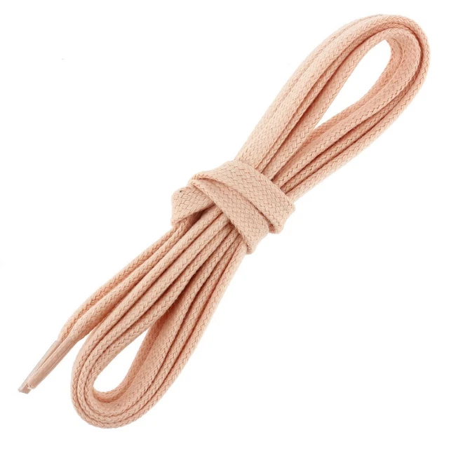 Les Lacets Français. Lacets plats et épais. SNEAKERS, Coton. Orange saumon.  -