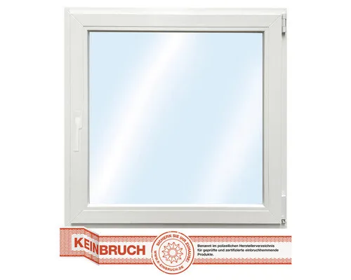 Kunststofffenster 1-flg. RC2 VSG ARON Basic weiß 650x700 mm DIN Rechts