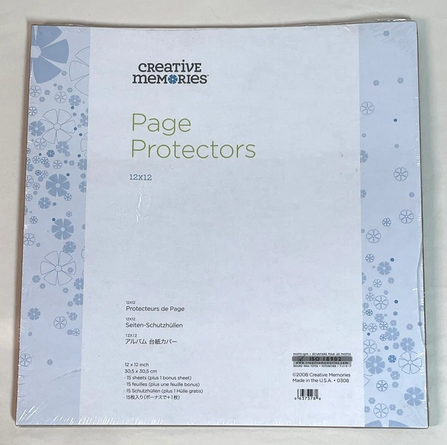 Protectores de página de álbum de recortes de Creative Memories 12X12 15 hojas
