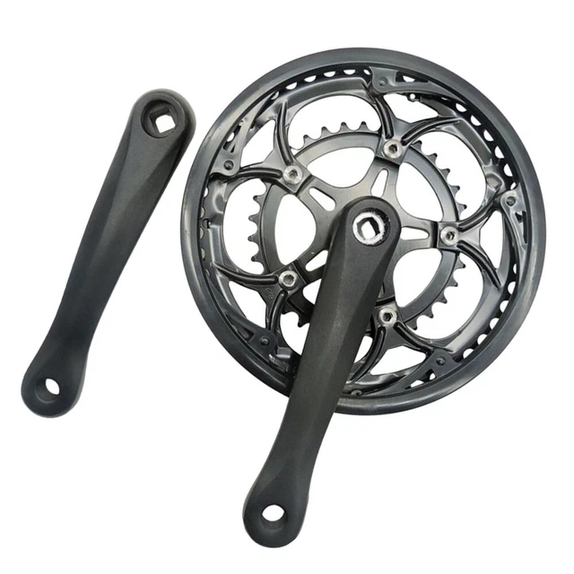 Guarnitura Doppia Per Bici Da Strada 34/50T – 170mm, Foro Quadrato, Compatibile 9/10/11V