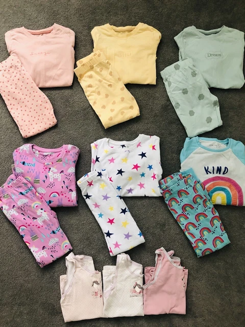 ❤️Large Girls NEXT Pyjamas Pj’s Nightwear Bundle 5-6 Years Snuggle Fit❤️ 9