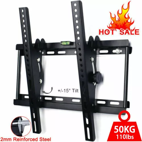 TV WALL BRACKET Mount Tilt Lcd Led Plasma 26 30 32 40 42 50 55 Inch For