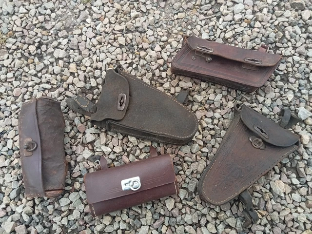 Sacoche En Cuir Vélo Ancien Des Années 1920 - Occasion - Accessoire Vintage Cyclisme