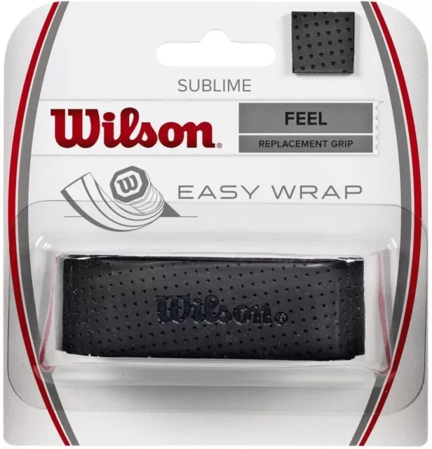 Wilson Sublime Feel Tennisschläger Overgrip Feeling, 1er-Pack, schwarz