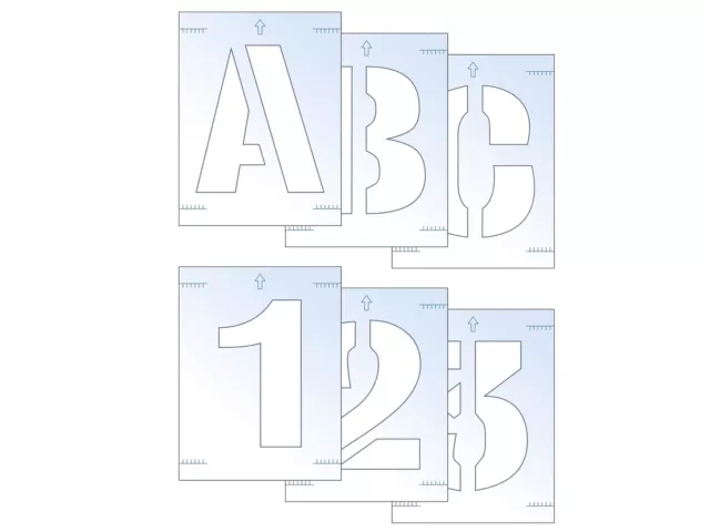 Scan Letter & Number Stencil Kit 50mm