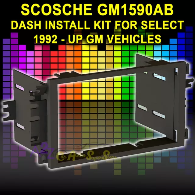 Scosche Gm1590Ab Double Din Install Dash Kit For Select 1992 - Up Gm Toyota New!