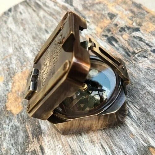 Vintage Brass Solid  Kelvin & Hughes 1917 Brunton Compass Handmade Antique gift