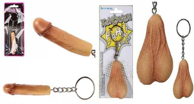 Funny Joke Rude Keyring Prank Gag Adult Novelty His Her Wife Birthday Present