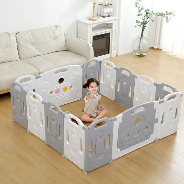 Box giochi bambini 120x60x19 cm con materassino morbido culla