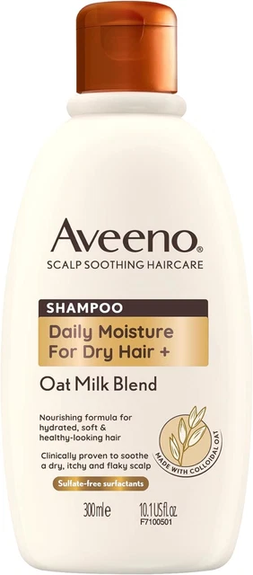 Aveeno feuchtigkeitsspendende Hafermilch Kopfhaut beruhigendes Shampoo für trockenes Haar 300ml